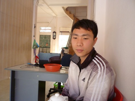 Bạn Nguyễn Văn Thắng, cựu sinh viên lớp 31 Cao đẳng Tin học kế toán ( niên khóa 2007-2010). (Ảnh Thu Hòe)